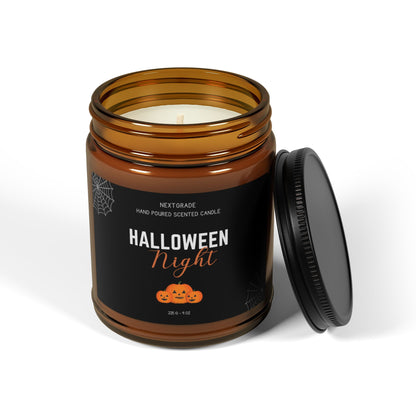 Halloween Night Scented Soy Candle, Fall Decor, Spooky Home Fragrance, Pumpkin Spice Candle, Autumn Gift, Party Centerpiece