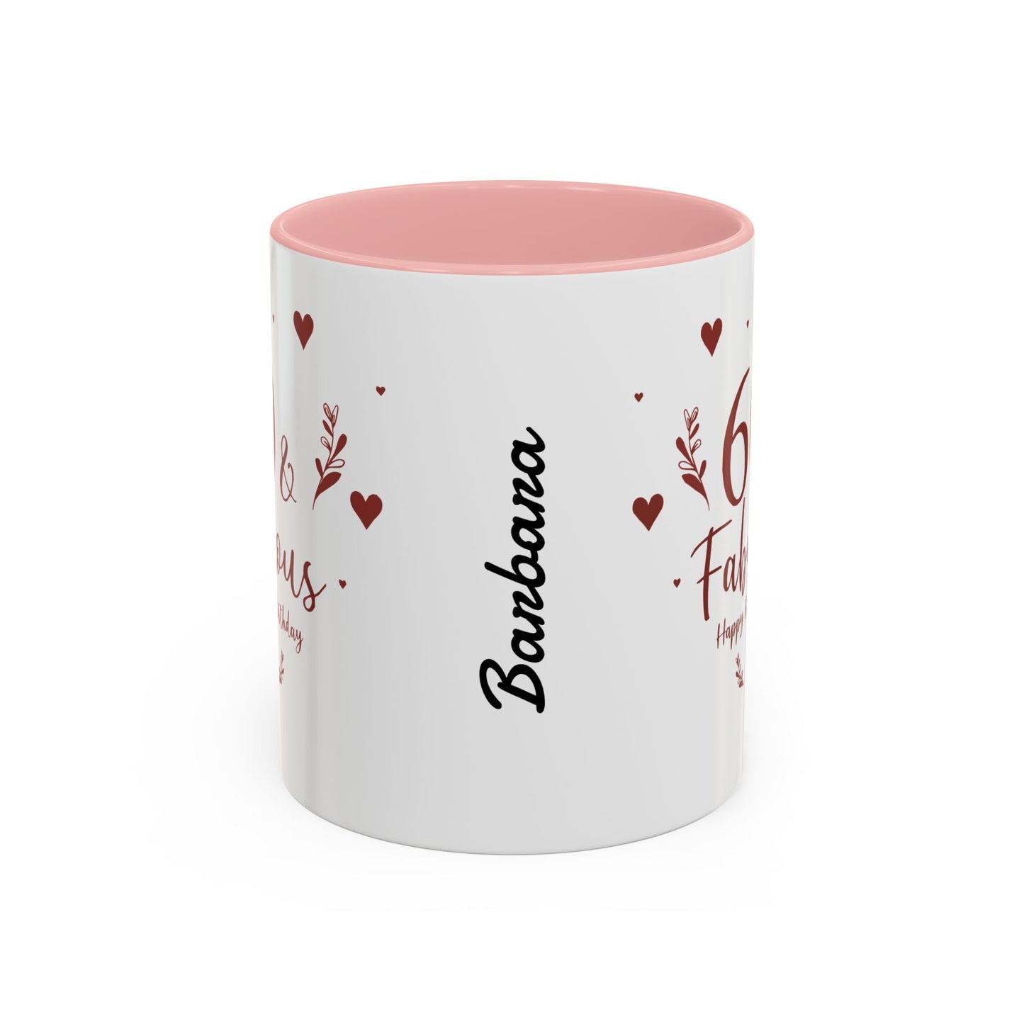 Personalized 60th Birthday Coffee Mug 60 & Fabulous, Birthday Gift, Custom Mug, Fun Coffee Cup, Celebration Drinkware, Personalized Present