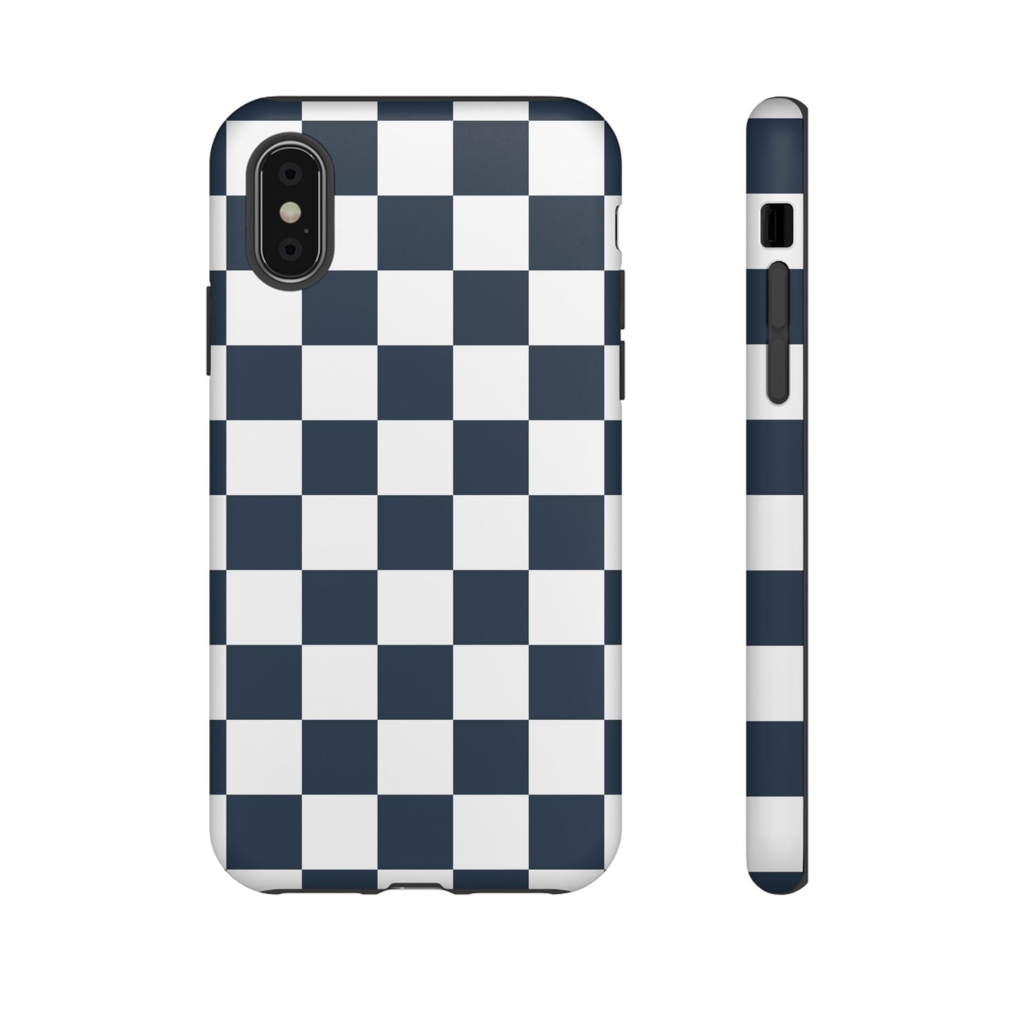 Checkered Pattern iPhone Case, iPhone Cover, Modern iPhone Accessory, Gift for Him, Trendy Mobile Protection