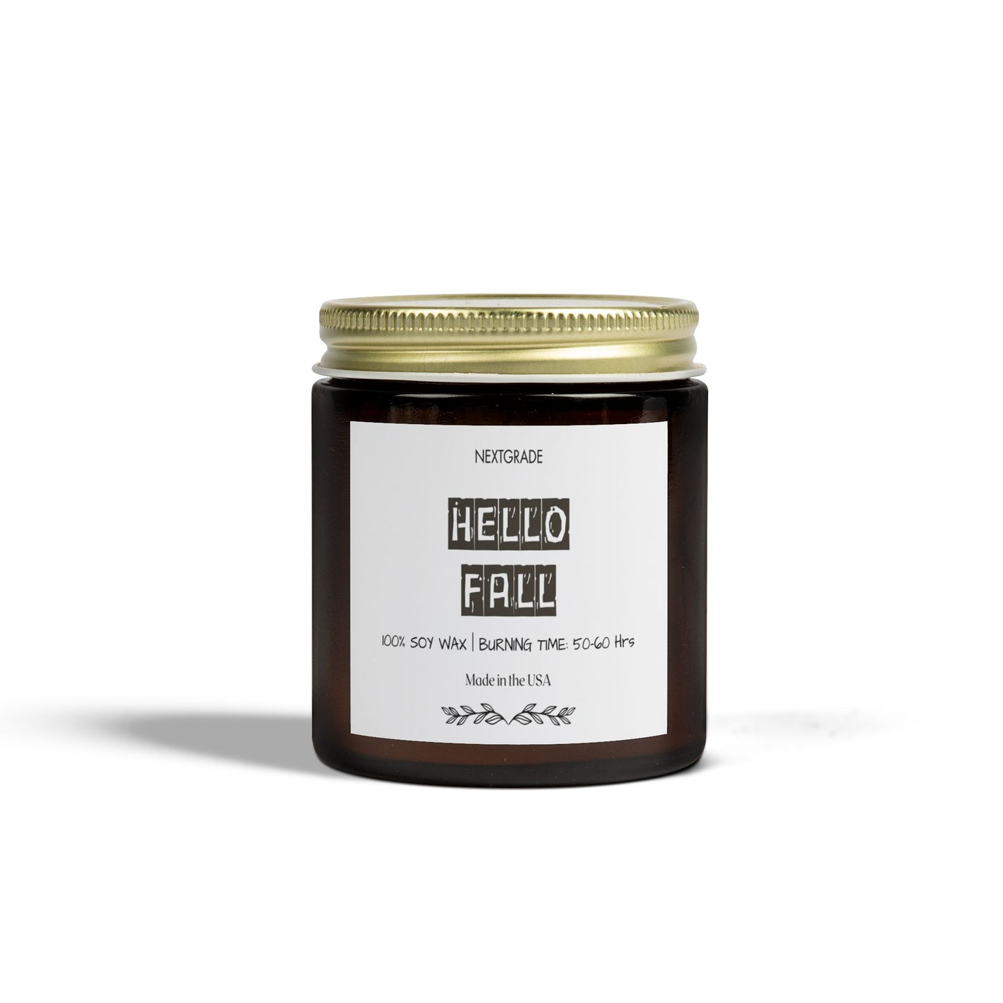Hello Fall Scented Candle, Gift For Friend, Warm & Cozy Autumn Aroma, Perfect for Home Décor, Gifts, Celebrations, Relaxation