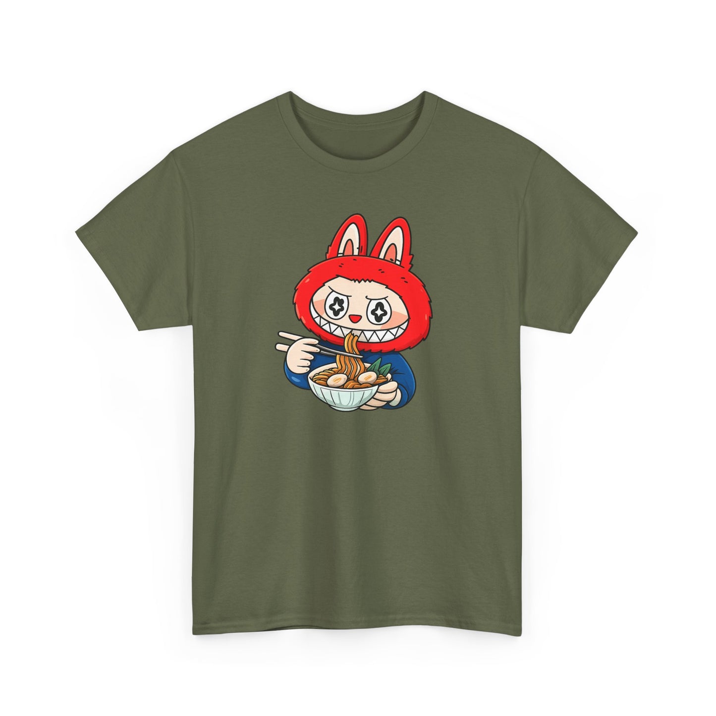 Labubu Ramen T-Shirt: Kawaii Japanese Anime Streetwear