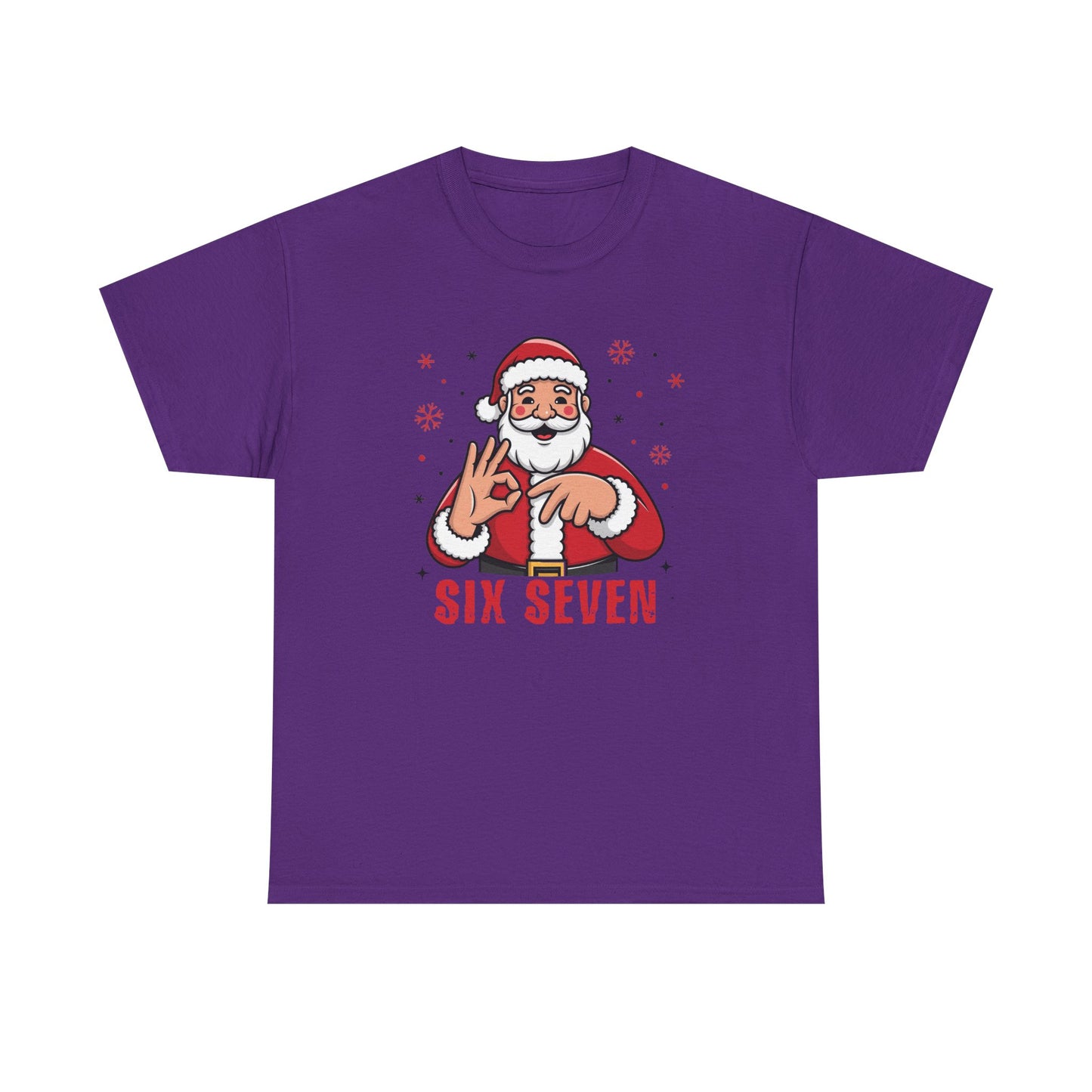 Six Seven Santa Funny Christmas T-Shirt  Humorous Holiday Tee for Men & Women | Trendy Santa Graphic Shirt | Gift for Friends