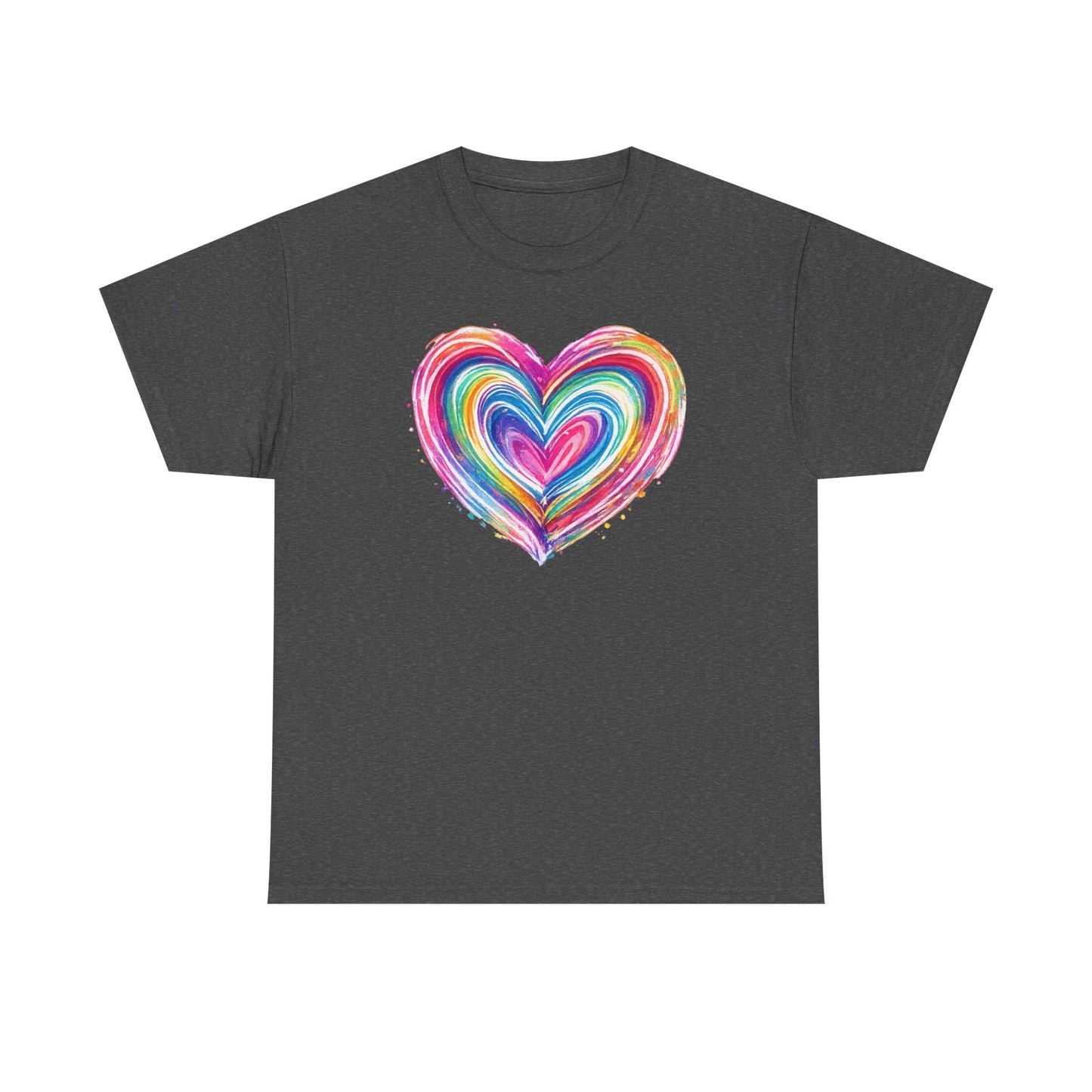 Comfort Colors Cute Heart Shirt, Brushstroke Heart Shirt, Anniversary Gift, Womens Love Shirt, Valentines Day Shirt, Coquette Valentine Tee