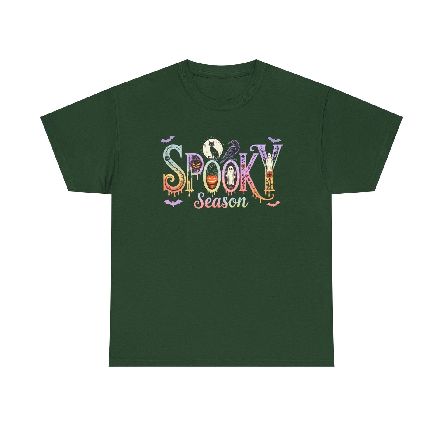 Spooky Season Unisex Cotton Tee | Halloween T-Shirt, Fall Fashion, Gift for Her, Unisex Shirt, Autumn Outfit, Halloween tshirt
