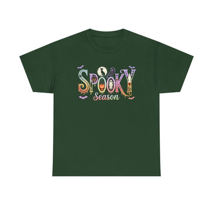 Spooky Season Unisex Cotton Tee | Halloween T-Shirt, Fall Fashion, Gift for Her, Unisex Shirt, Autumn Outfit, Halloween tshirt