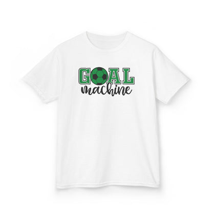 Goal Machine Kids T-Shirt, Green Soccer Ball Graphic Tee, Youth Soccer Shirt, Fun Sports Tee for Boys and Girls, FIFA World CUP 2026 Shirt