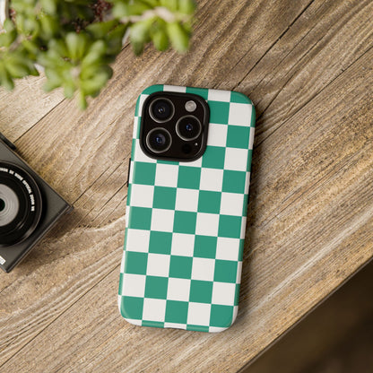 Checkered iPhone Case, Stylish Phone Cover,  Mobile Case For iPhone 17 Pro, 17, 16, 15, 14, 13, 12, 11, X, XR,XS MAX, Chic Gift for Her