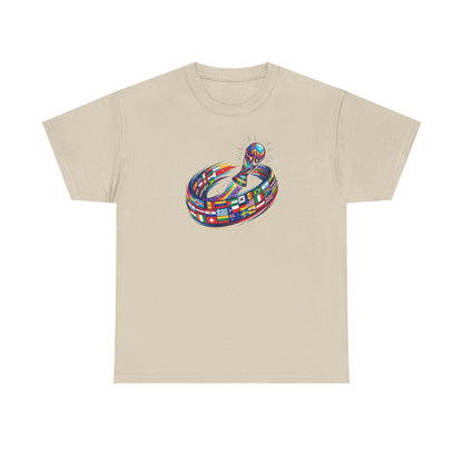 Colorful Flag FIFA World Cup T-Shirt, International Flags  Design Tee, Artistic Soccer Graphic Shirt for Men and Women