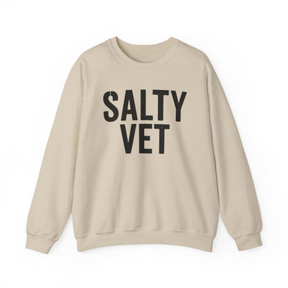 Salty Vet Crewneck Sweatshirt, Cozy Unisex Sweatshirt for Veteran, Perfect Gift for Veterans, Casual Wear, Comfy Style