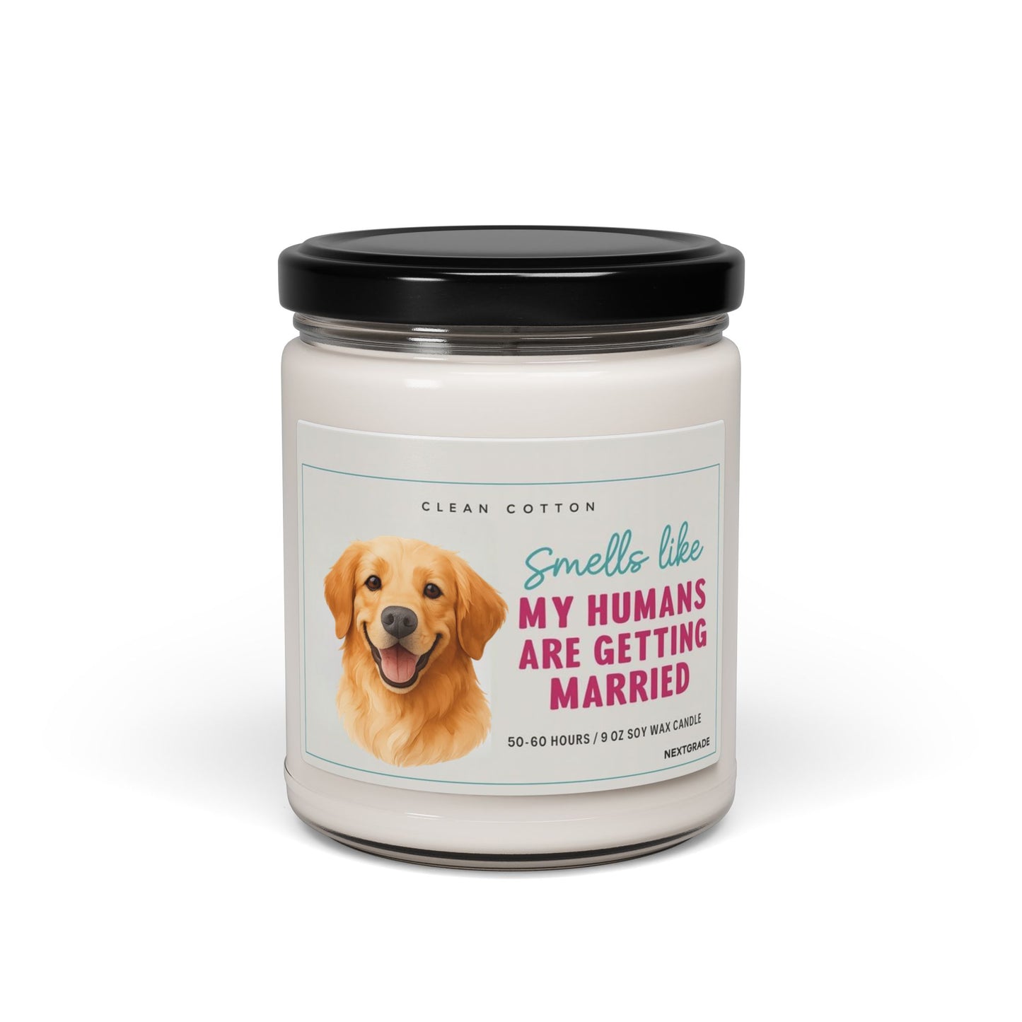 Smells Like My Humans Are Getting Married Candle, Funny Wedding Dog Candle, Engagement Gift, Bridal Shower Gift | 9oz Soy Candle