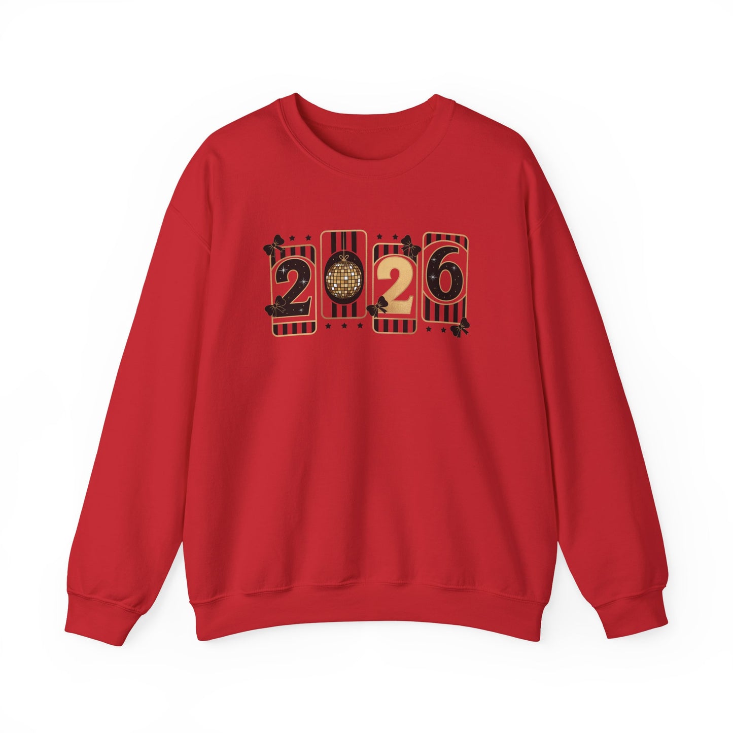 2026 New Year Sweatshirt, Black & Gold New Years Crewneck, Happy New Year 2026 Shirt, Retro Party Sweatshirt, Womens New Year Gift