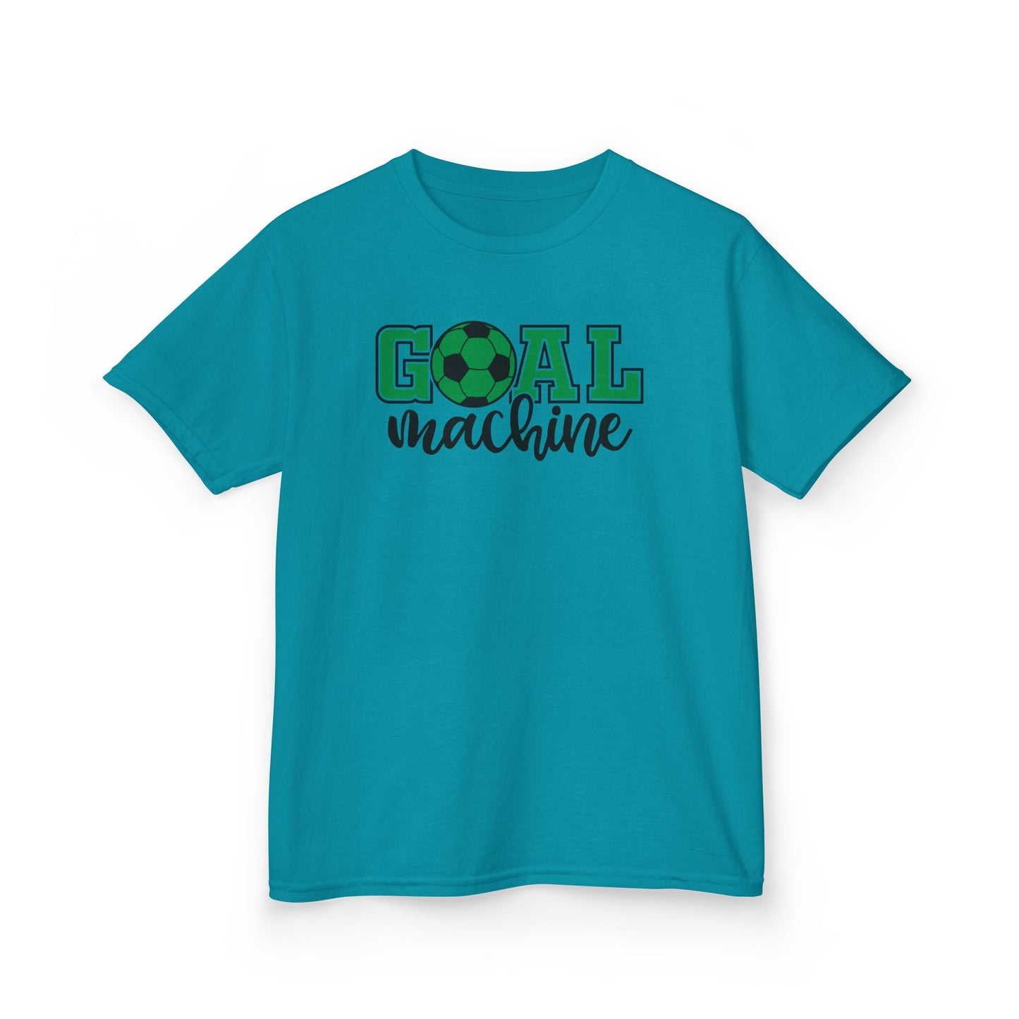 Goal Machine Kids T-Shirt, Green Soccer Ball Graphic Tee, Youth Soccer Shirt, Fun Sports Tee for Boys and Girls, FIFA World CUP 2026 Shirt