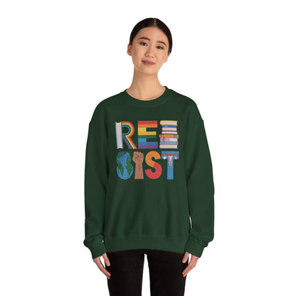 RESIST letter art Sweatshirt | RESIST Equality Sweatshirt | Feminist LGBTQ Pride Pullover | Social Justice Sweater | Empowerment Gift