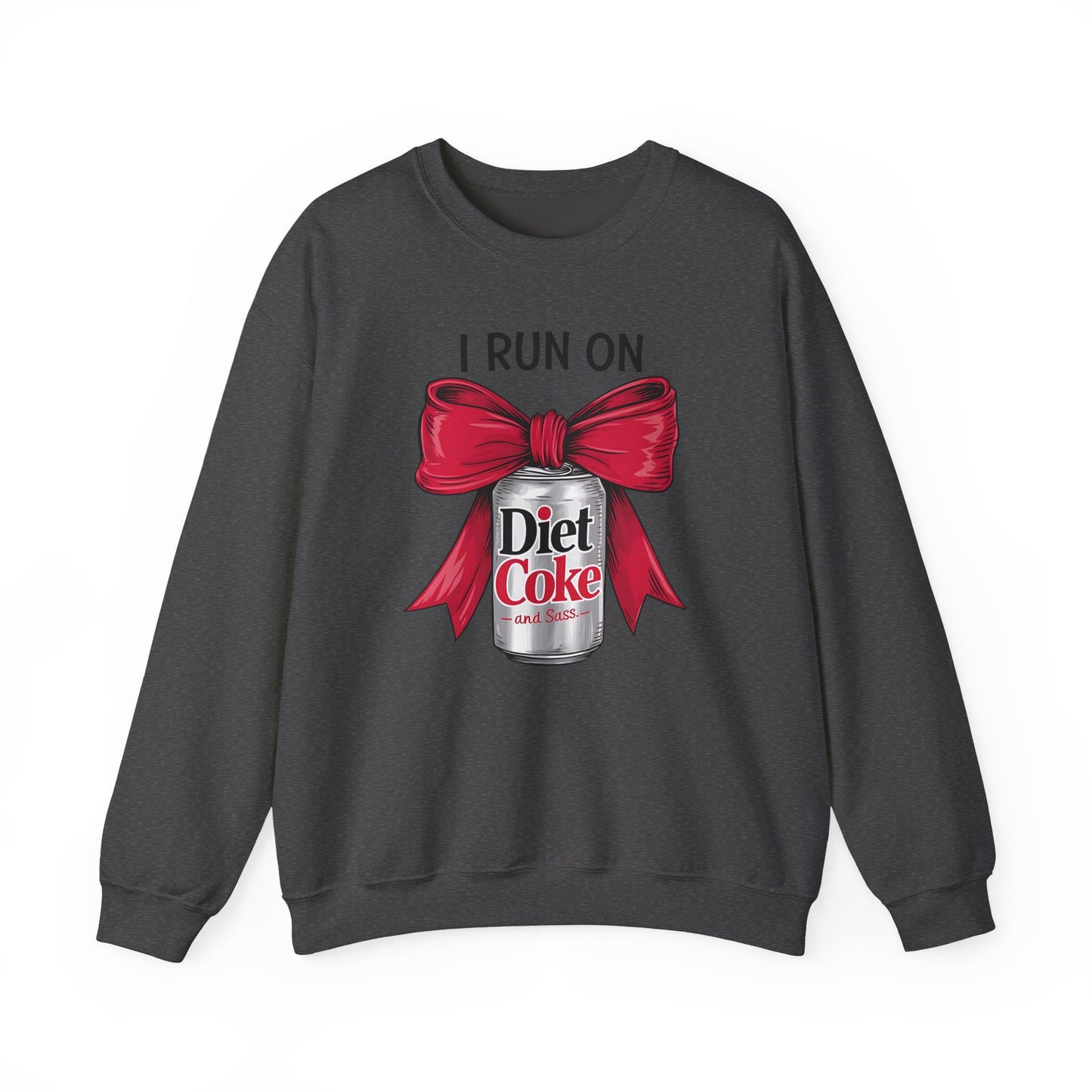 Diet Coke Sweatshirt, Funny Soda Lover Crewneck, Rhinestone Style Graphic Sweatshirt, Cozy Casual Pullover Gift for Her