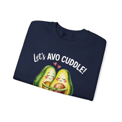 Let's Avo Cuddle Sweatshirt | Cute Avocado Crewneck for Couples | Cozy Matching Gift | Anniversary Gift | Cute Date Night Sweater