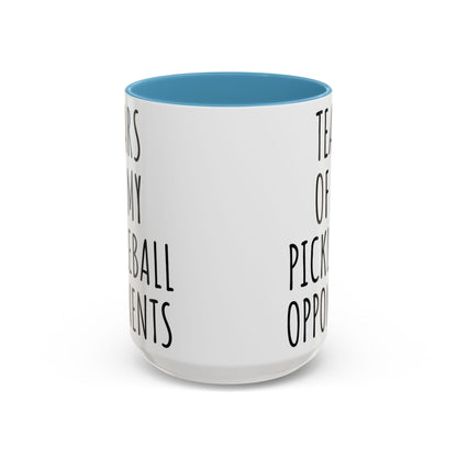 Tears of My Pickleball Opponents Mug, Funny Pickleball Gift for Players, Grandma & Grandpa | 11oz 15oz Ceramic Accent Coffee Cup