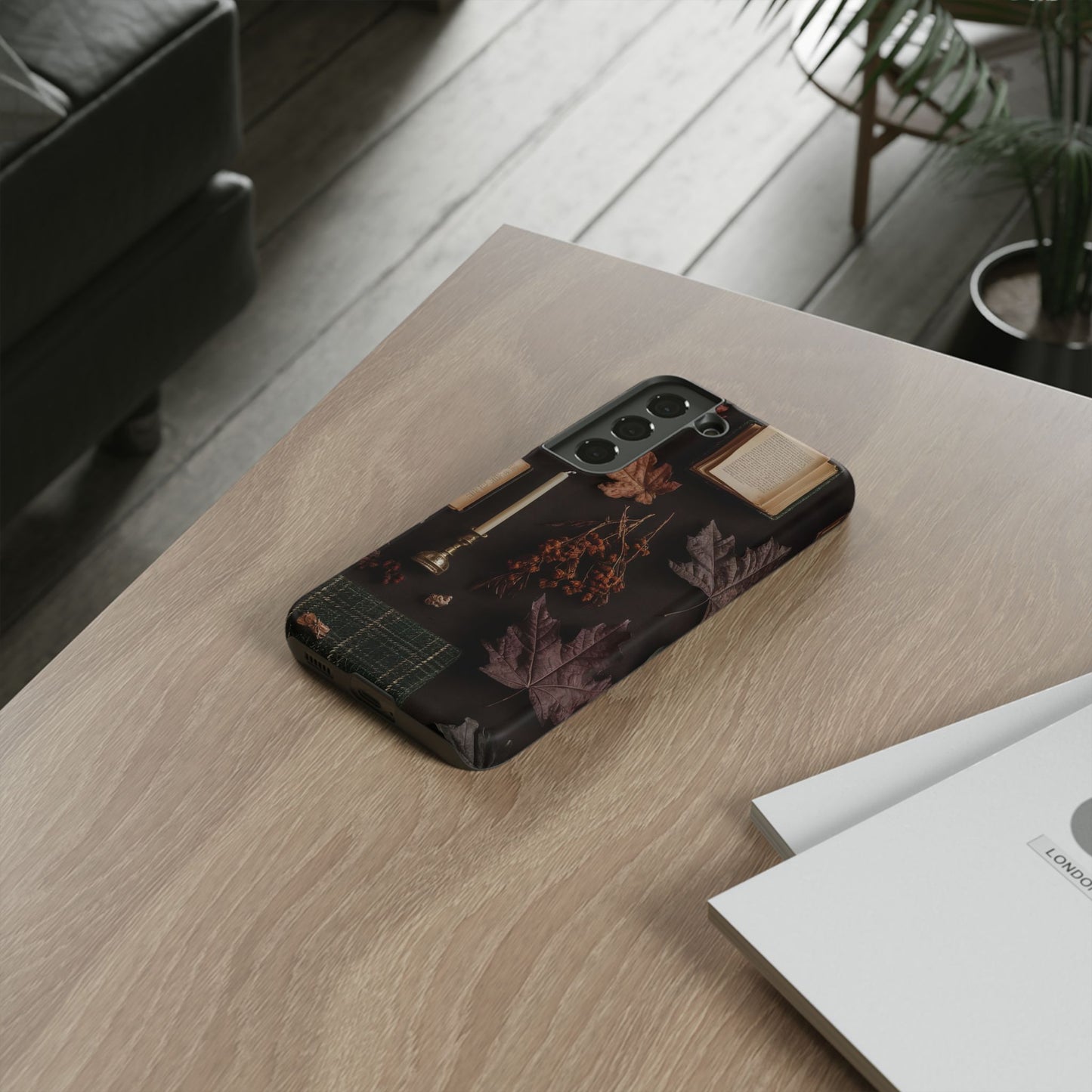 Floral Nature Phone Case, Tough Phone Case for Fall Decor, Phone Case for iPhone and Samsung, Stylish Protective Cover for iPhone