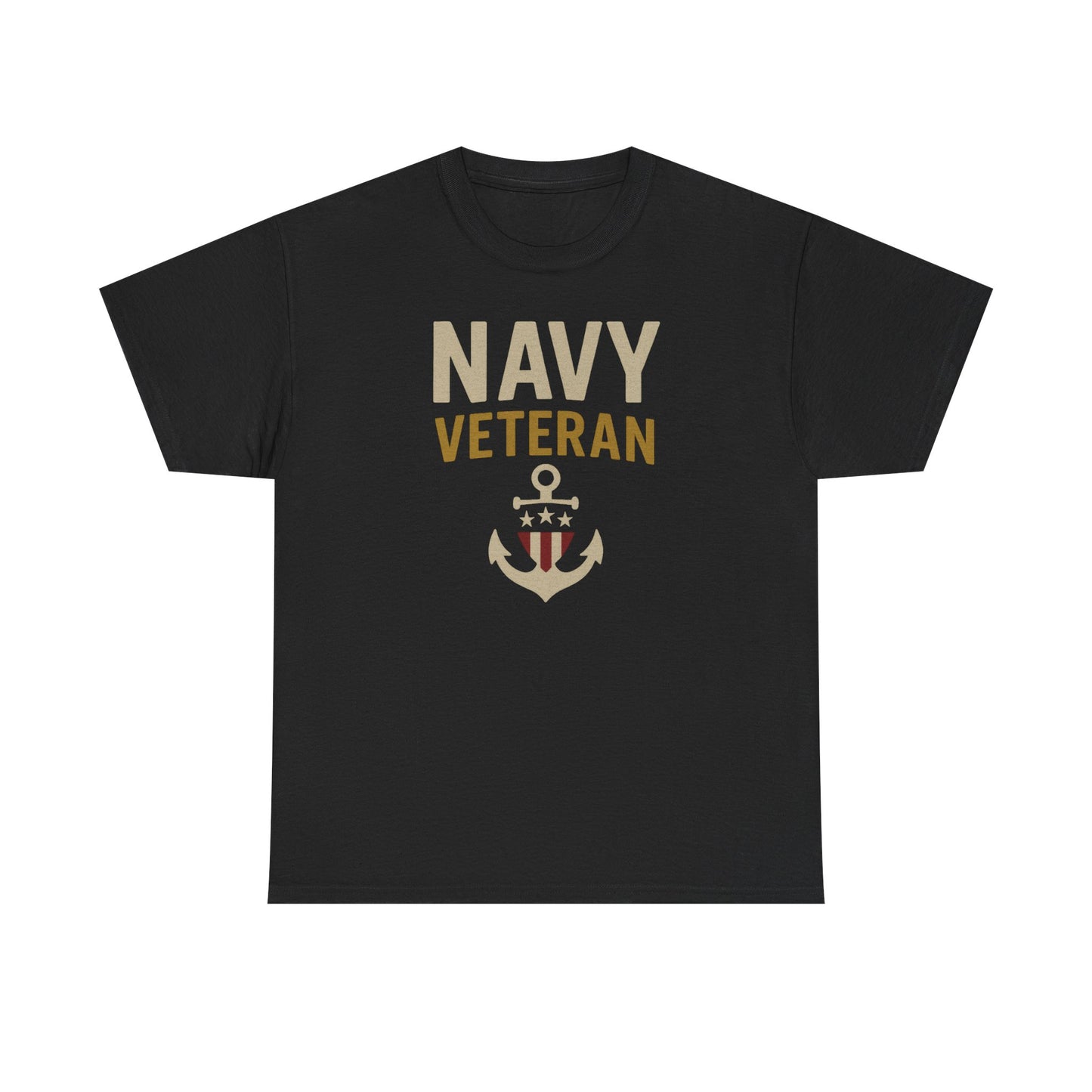 Navy Veteran Shirt | Patriotic Military Tee with Anchor Flag Design | US Navy Gift for Men & Women | Veteran Appreciation T-Shirt