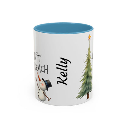 Personalized Holiday Coffee Mug, Cute Snowman Design, Winter Drinkware, Festive Gift, Custom Name Mug, Christmas Day Gift