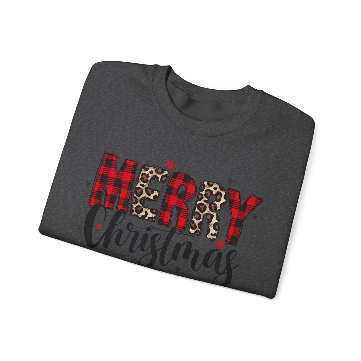 Merry Christmas Crewneck Sweatshirt - Cozy Holiday Apparel, Unisex Winter Wear, Perfect Gift for Christmas Celebrations, Festive Style