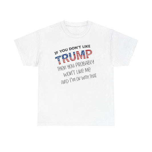 If You Don't Like Trump Then You Probably Won't Like Me T-Shirt, MAGA Men's, 2025 Trump Shirt, Republican T Shirt, Voting Shirt, MAGA Ladies