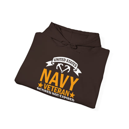 Navy Veteran Sweatshirt Hoodie, Military Retro Hoodie, Veteran's Gift, Proud Veteran Apparel, Memorial Day gift, Veteran's Day Apparel
