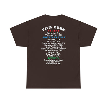 World Cup 2026 T-Shirt, Soccer Crest Tee, USA Canada Mexico Host Cities Shirt, Football Fan Apparel, Match Day Outfit, Tournament Gift