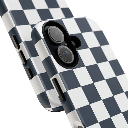 Checkered Pattern iPhone Case, iPhone Cover, Modern iPhone Accessory, Gift for Him, Trendy Mobile Protection