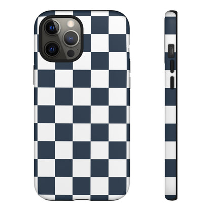 Checkered Pattern iPhone Case, iPhone Cover, Modern iPhone Accessory, Gift for Him, Trendy Mobile Protection