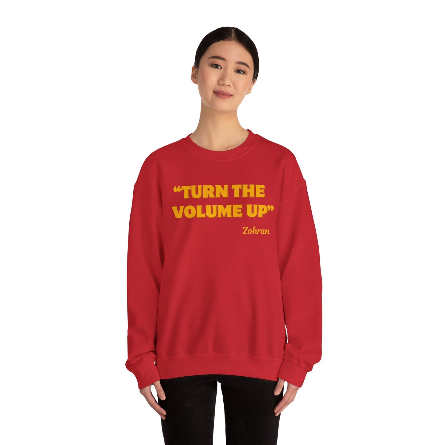 Turn the Volume Up Sweatshirt, Zohran Mamdani NYC 2026 Crewneck, Progressive Political Sweatshirt, Democracy and Protest Apparel