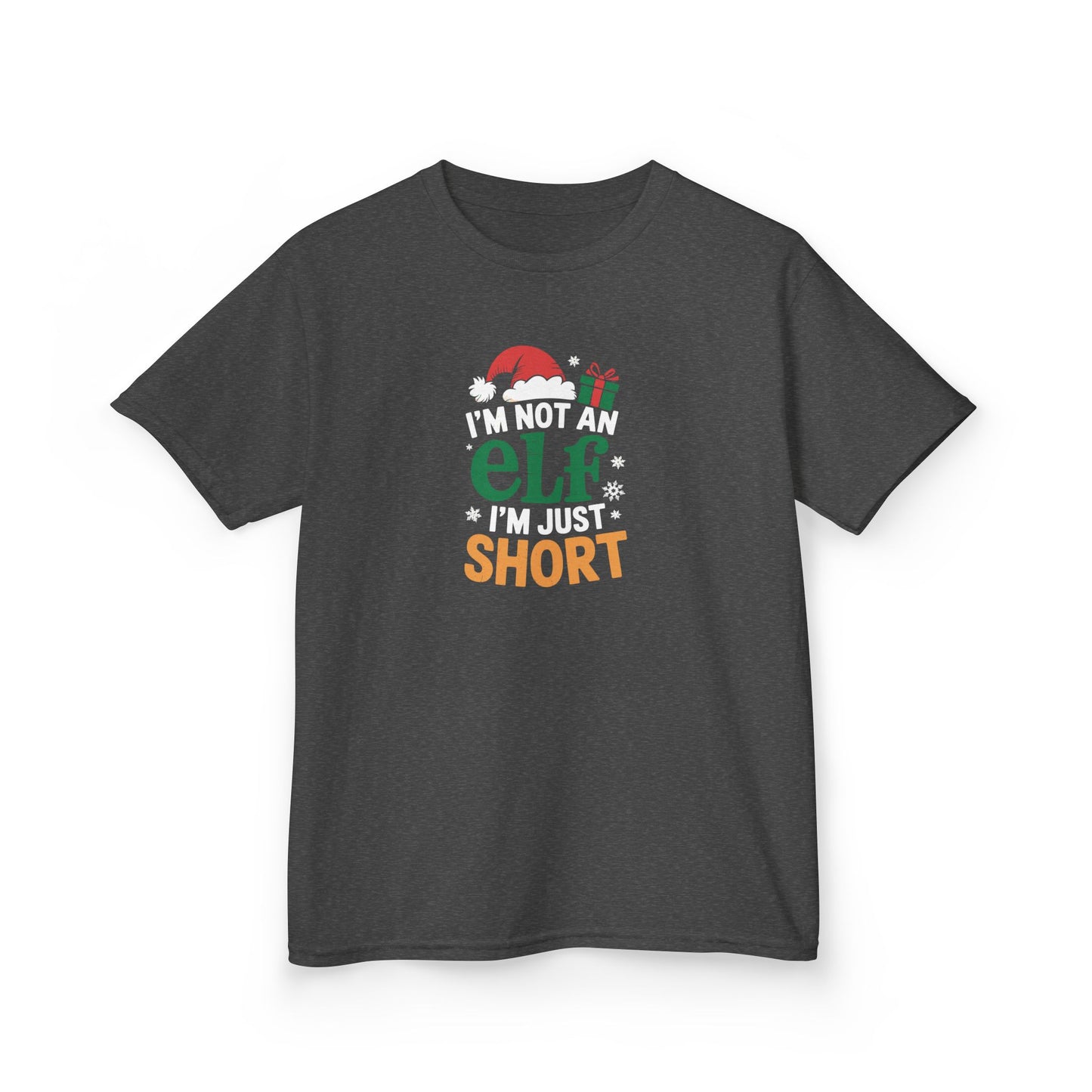 Christmas Shirt, I am Not an Elf I am Just Short, Funny Holiday Tee, Christmas Shirt for Boys and Girls, Xmas Gift, Christmas Outfit
