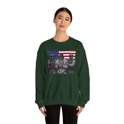 Maduro Captured 2026 Venezuela Libre Sweatshirt, Patriotic Military Graphic Crewneck, American Flag Soldier Tribute, Support Pullover