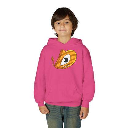 Whimsical Youth Hoodie with Playful Design, Cute Sweatshirt for Kids, Fun Gift for Birthdays, Cozy Winter Wear, Cartoon Style