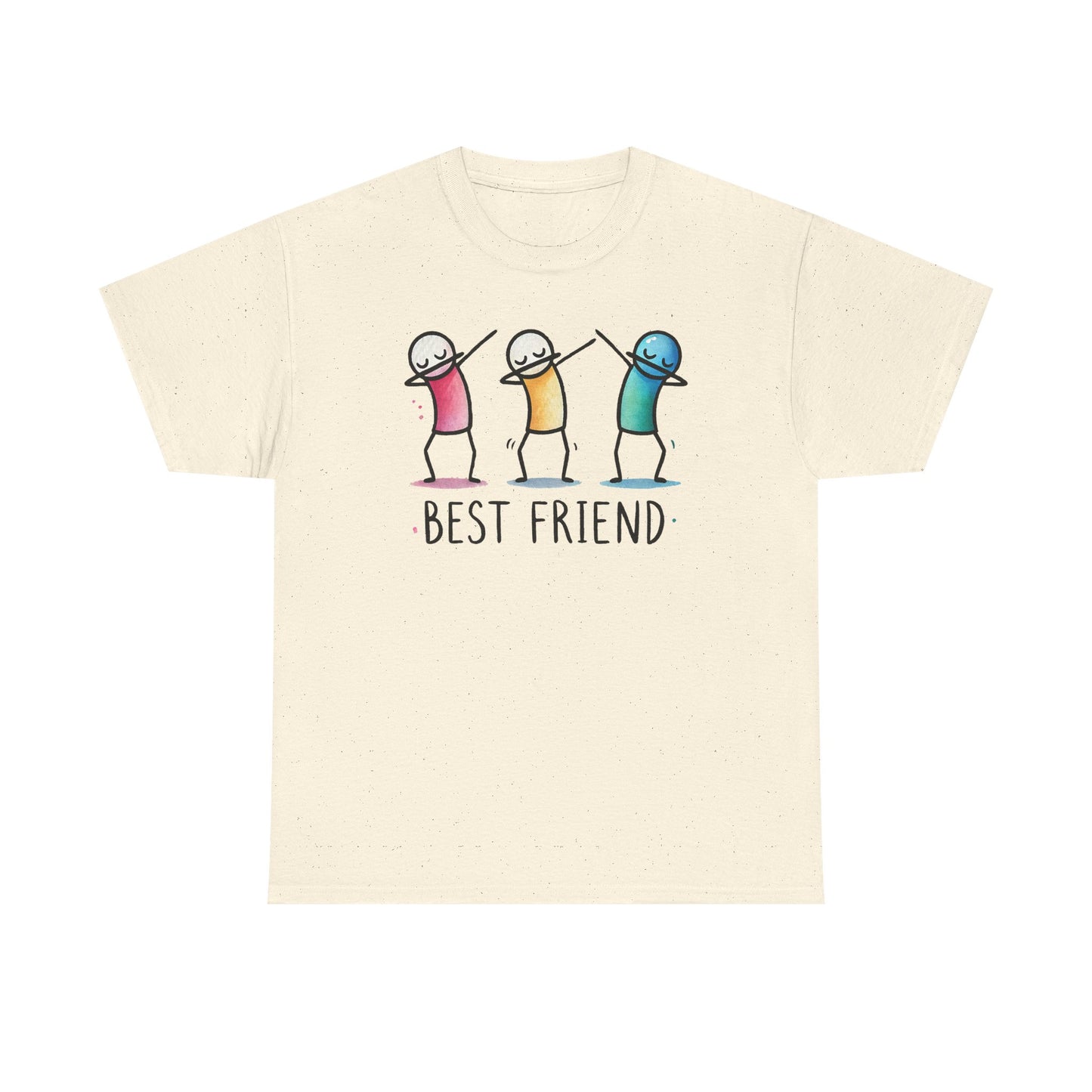 Best Friend Shirt, Cute Dabbing Stick Tee, Matching Bestie T-Shirt, Friends Graphic Tee, Gift for Women Teens, Best Friends Crewneck Tee