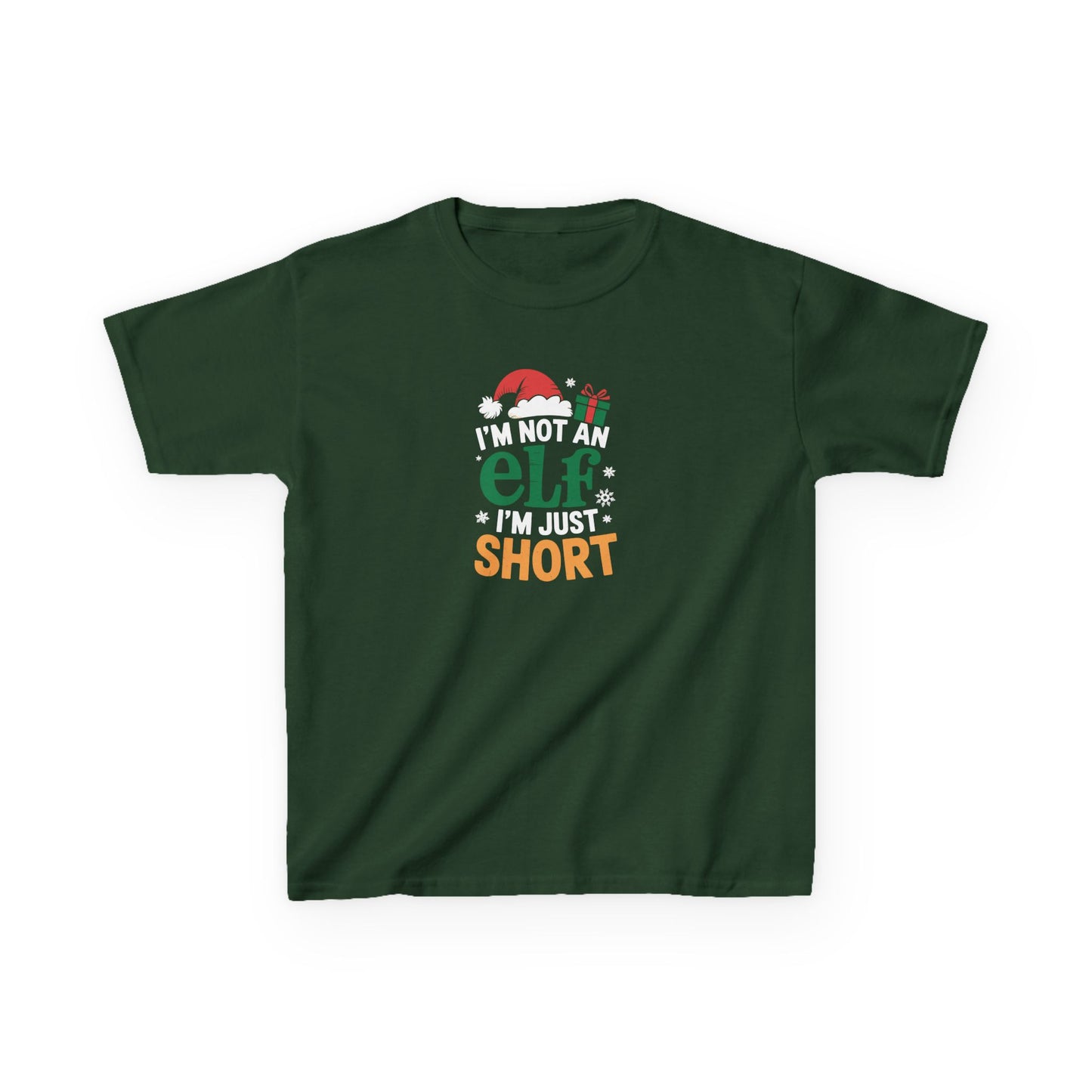 Christmas Shirt, I am Not an Elf I am Just Short, Funny Holiday Tee, Christmas Shirt for Boys and Girls, Xmas Gift, Christmas Outfit