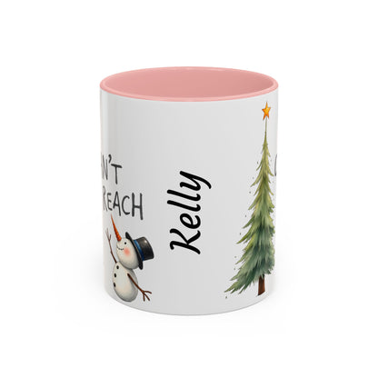 Personalized Holiday Coffee Mug, Cute Snowman Design, Winter Drinkware, Festive Gift, Custom Name Mug, Christmas Day Gift