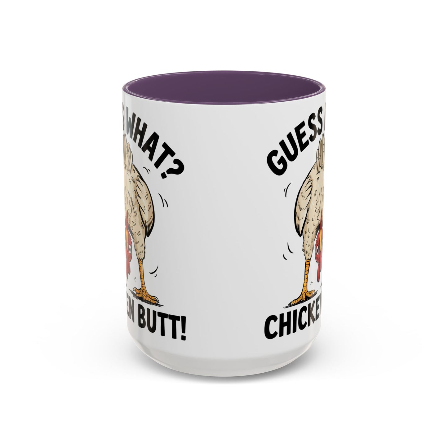 Funny Chicken Mug, Guess What? Chicken Butt! Coffee Mug, Farm Humor Mug, Rooster Joke Cup, Gift for Chicken Lovers, Gag Gift Mug