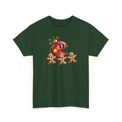 Festive Holiday Tee, Christmas Gift, Retro Video Game Shirt, Gingerbread Print, Casual Wear, Fun Holiday Apparel, Gift for her