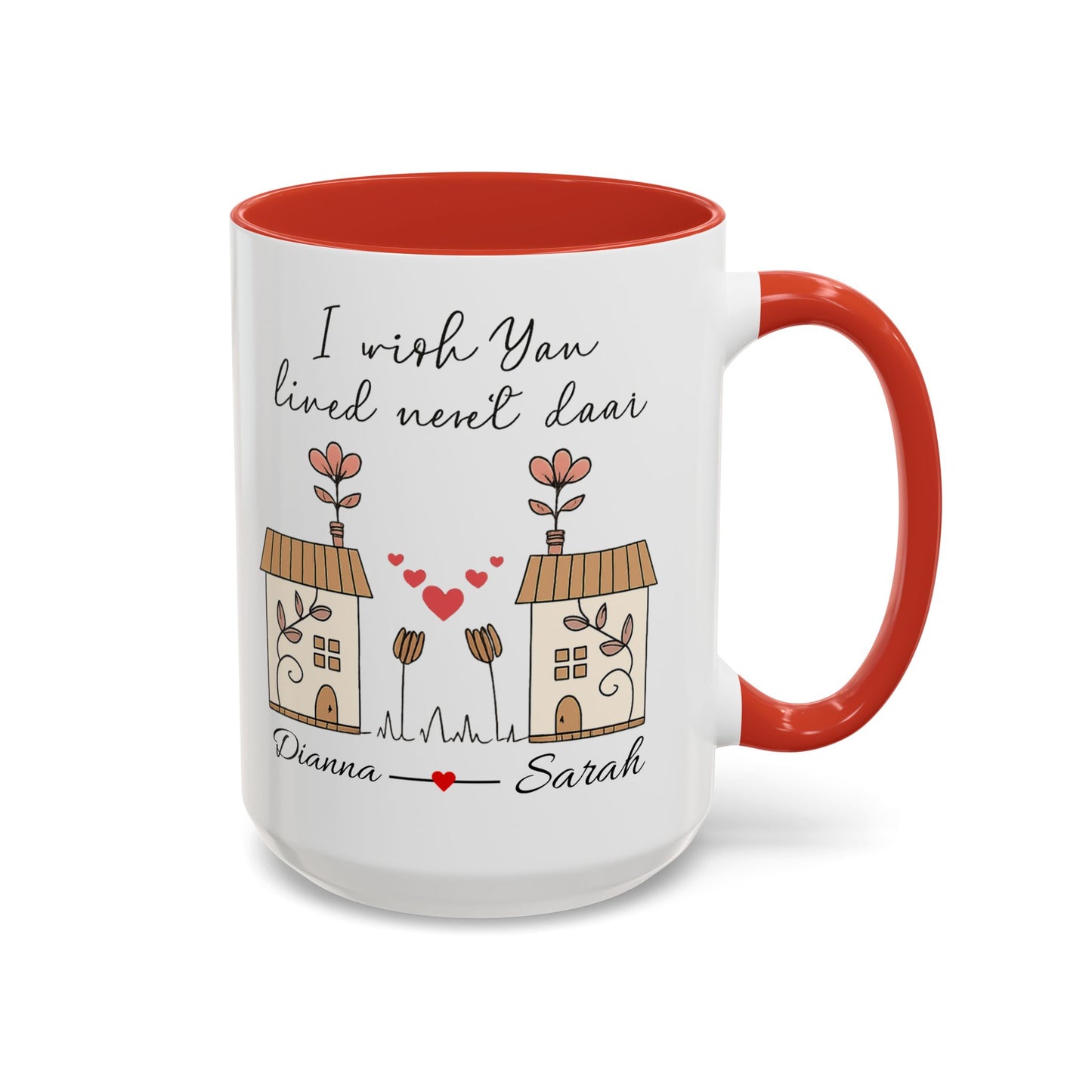 I Wish You Lived Next Door Mug, Christmas Gift for Best Friend, Long Distance Friendship Mug, Valentine's Day Gift for Her, Miss You Gift