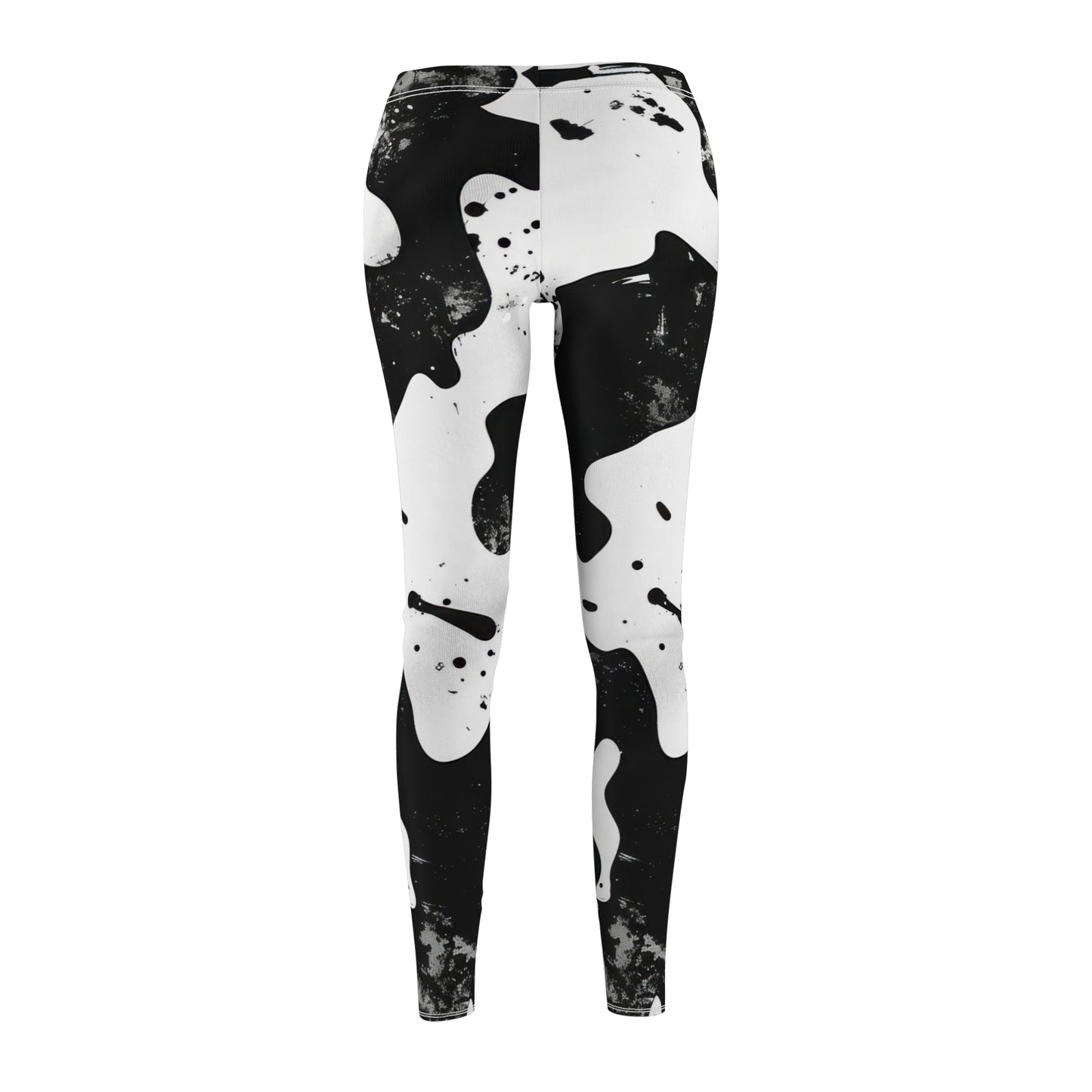 Trendy Black And White Leggings for Women, Casual Fitness Leggings, Stylish Athleisure Wear, Perfect for Yoga And Everyday Use