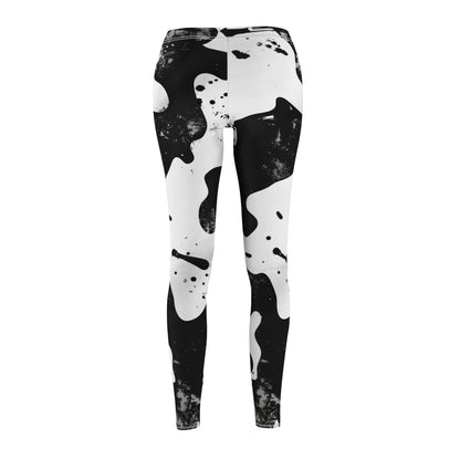 Trendy Black And White Leggings for Women, Casual Fitness Leggings, Stylish Athleisure Wear, Perfect for Yoga And Everyday Use