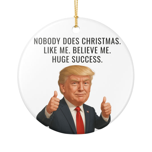 Trump Best Ornament Gift for Trump Fans Funny Political Ornament, Hilarious Holiday Decor Gift for Trump Supporter Christmas Tree Decoration
