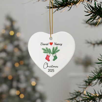 Personalized Couple Christmas Ornament 2025, Couple Ornament, Together Ornament, New Couple Keepsake, Christmas Gift For Couple