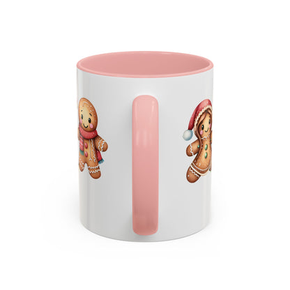 Personalized Gingerbread Friends Coffee Mug, Holiday Mug, Christmas Decor, Personalized Coffee Cup, Gift for Her, Winter Wonderland