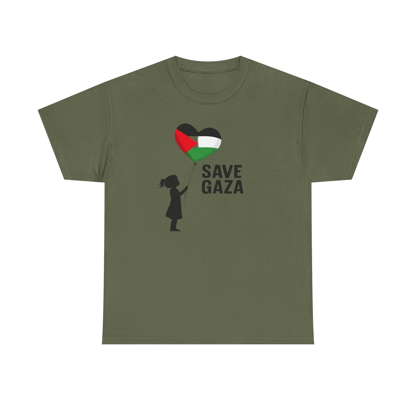 Save Gaza Unisex Heavy Cotton Tee, Activism Apparel, Statement Tshirt, Gift for Supporters, Casual Wear, Social Justice Fashion