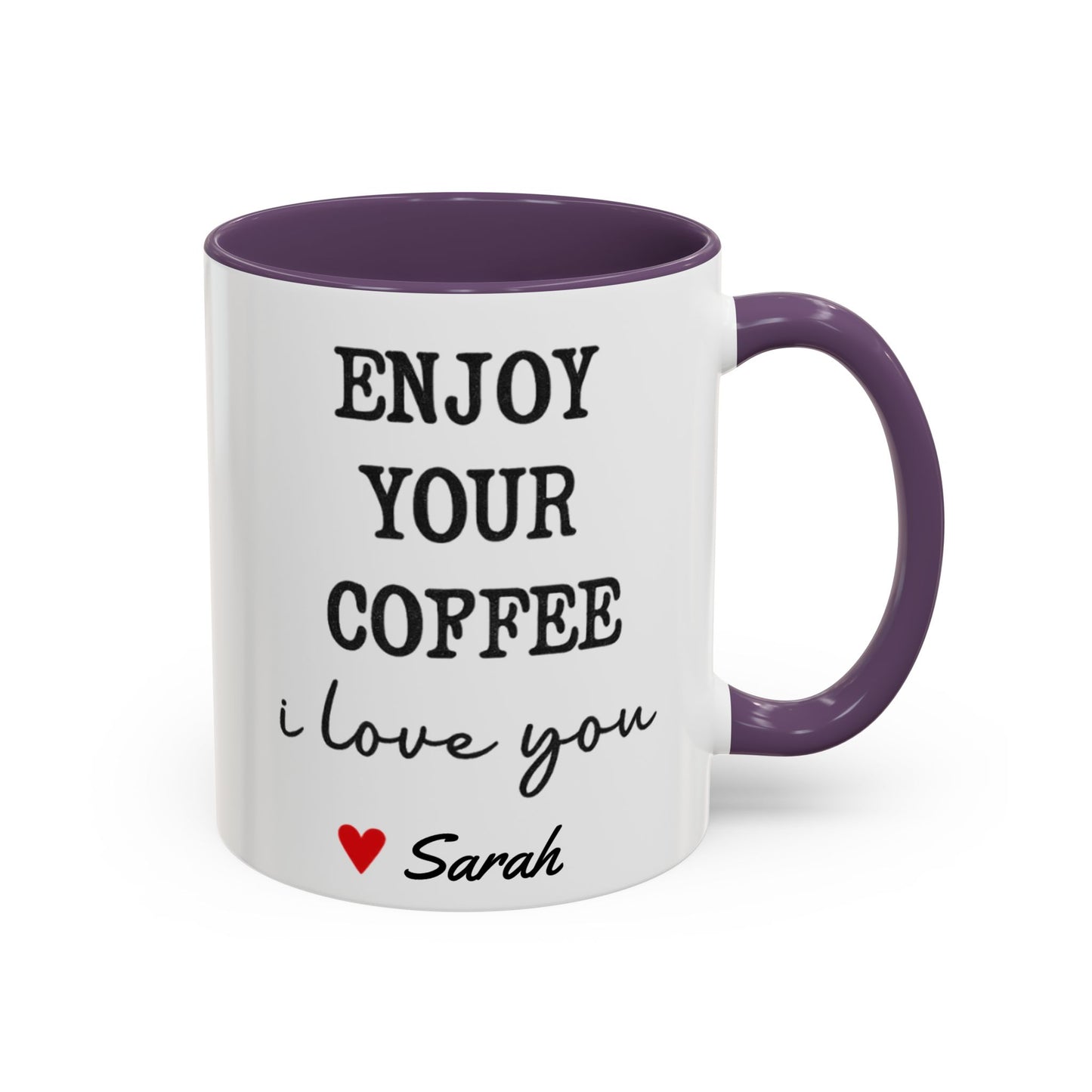 Enjoy Your Coffee Handsome Good Morning Mug, Boyfriend Valentines Day Gift For Him Funny Husband Gift Personalized Cup Gift