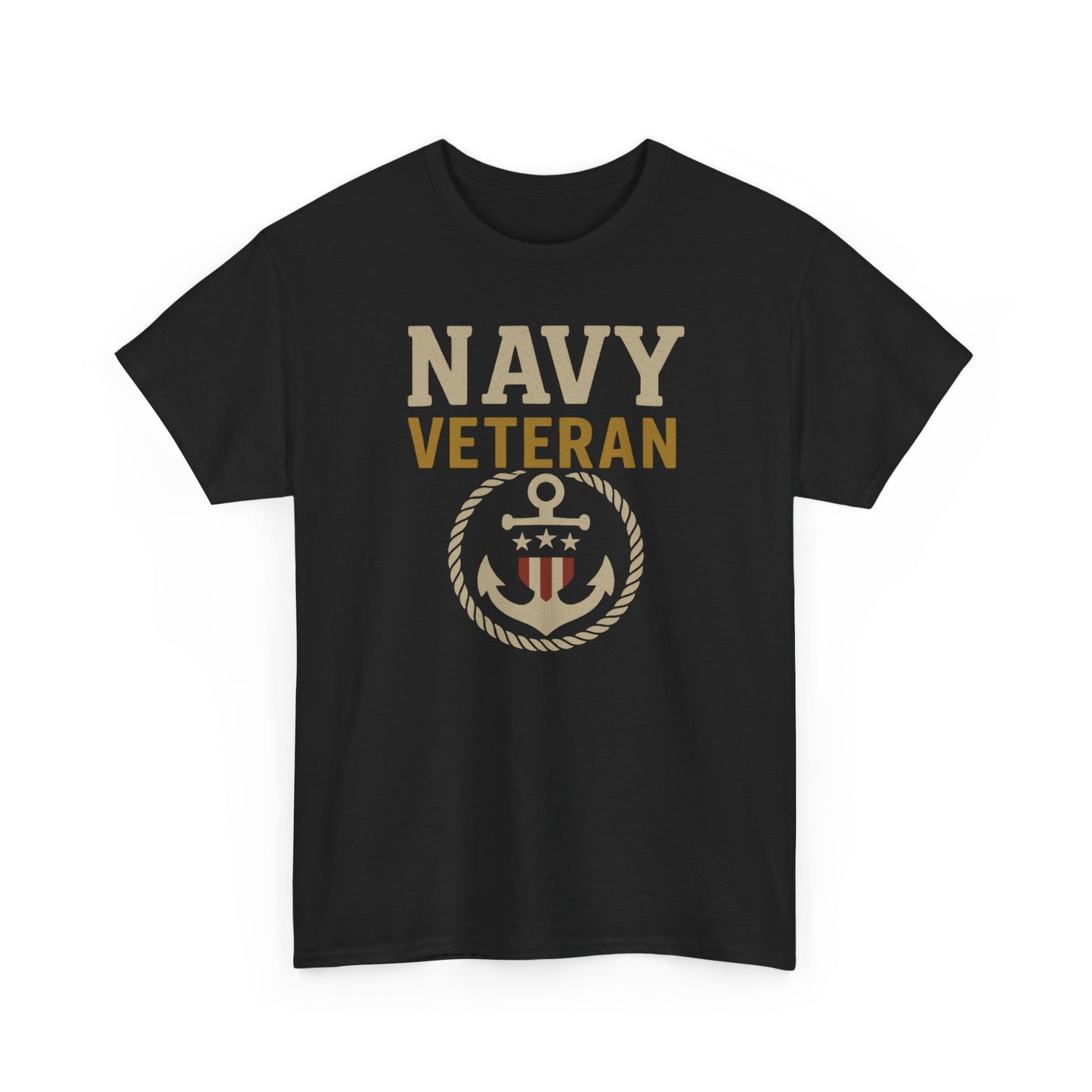 Navy Veteran Shirt | Patriotic Military Tee with Anchor Flag Design | US Navy Gift for Men & Women | Veteran Appreciation T-Shirt