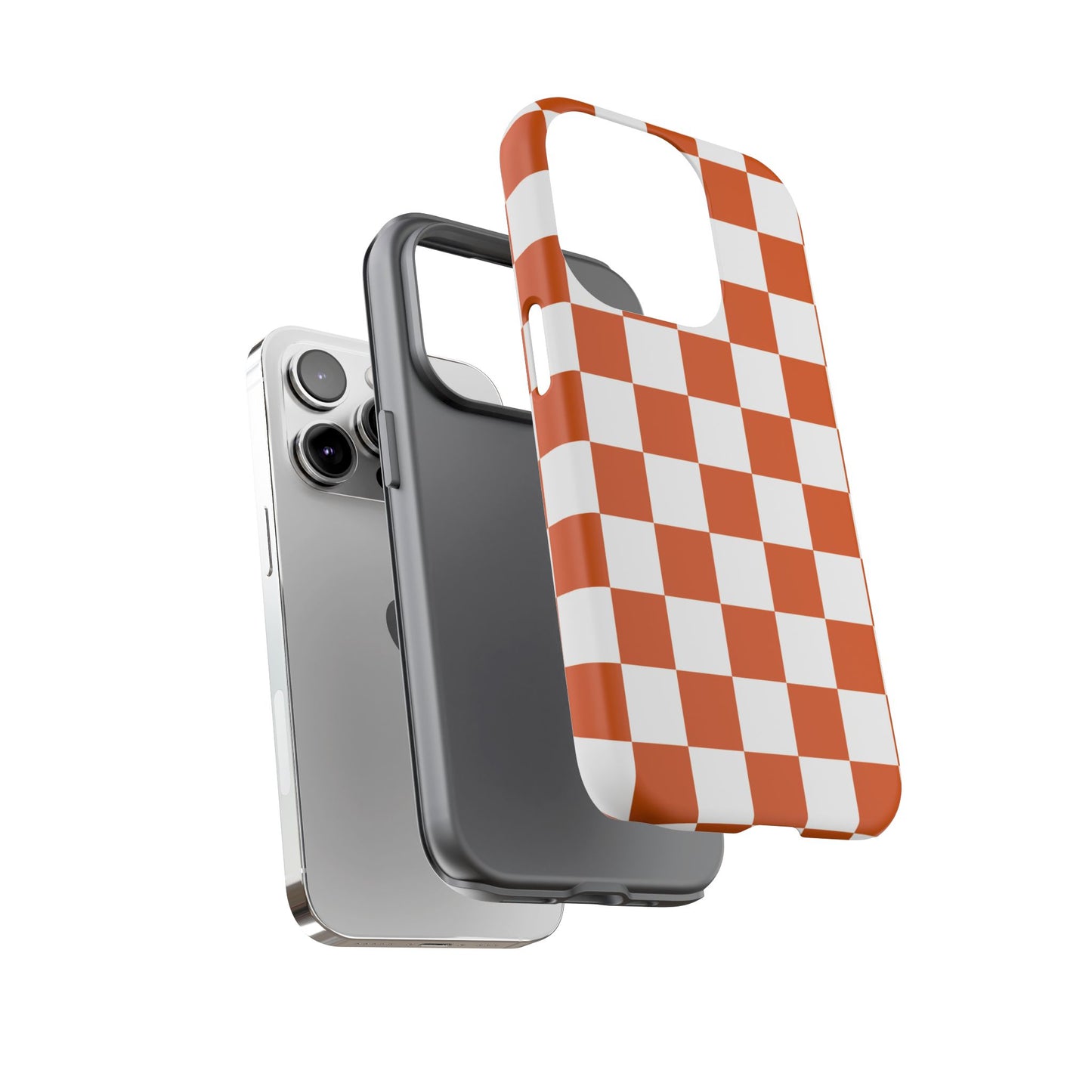 Checkered Phone Case, Trendy Phone Cover, iPhone 17 Pro, 17, 17 Air, 16, 15, 14, 13, 12, 11, X, XR, XS MAX