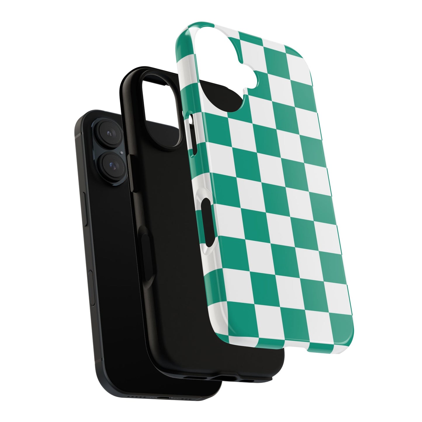 Checkered iPhone Case, Stylish Phone Cover,  Mobile Case For iPhone 17 Pro, 17, 16, 15, 14, 13, 12, 11, X, XR,XS MAX, Chic Gift for Her