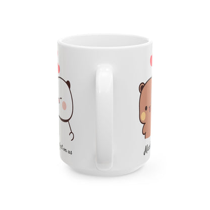 Personalized Dudu Bubu Coffee Mug Cute Bears Coffee Cup Birthday Christmas Gift Funny Coffee Mug Gift for Her Him Valentine Gift